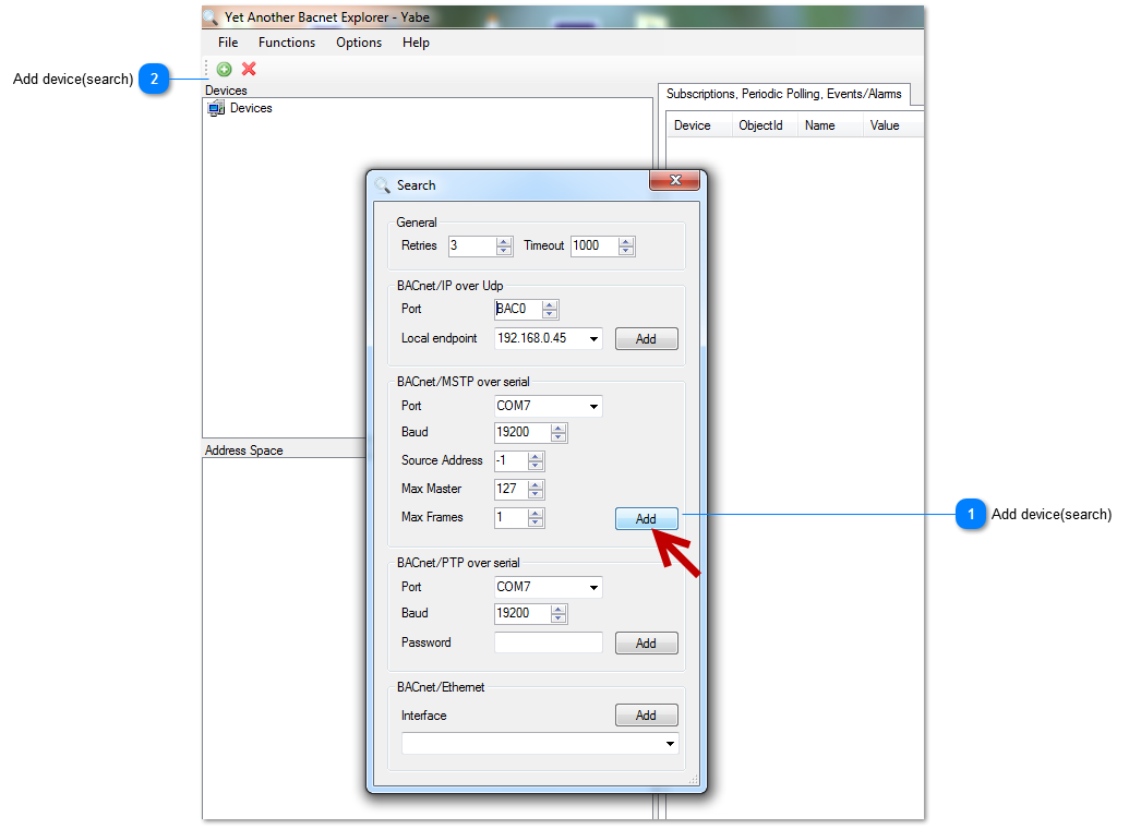 Managing schedules using Bacnet