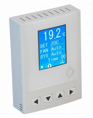 Tstat8 Bacnet Thermostat showing screen and configuration options